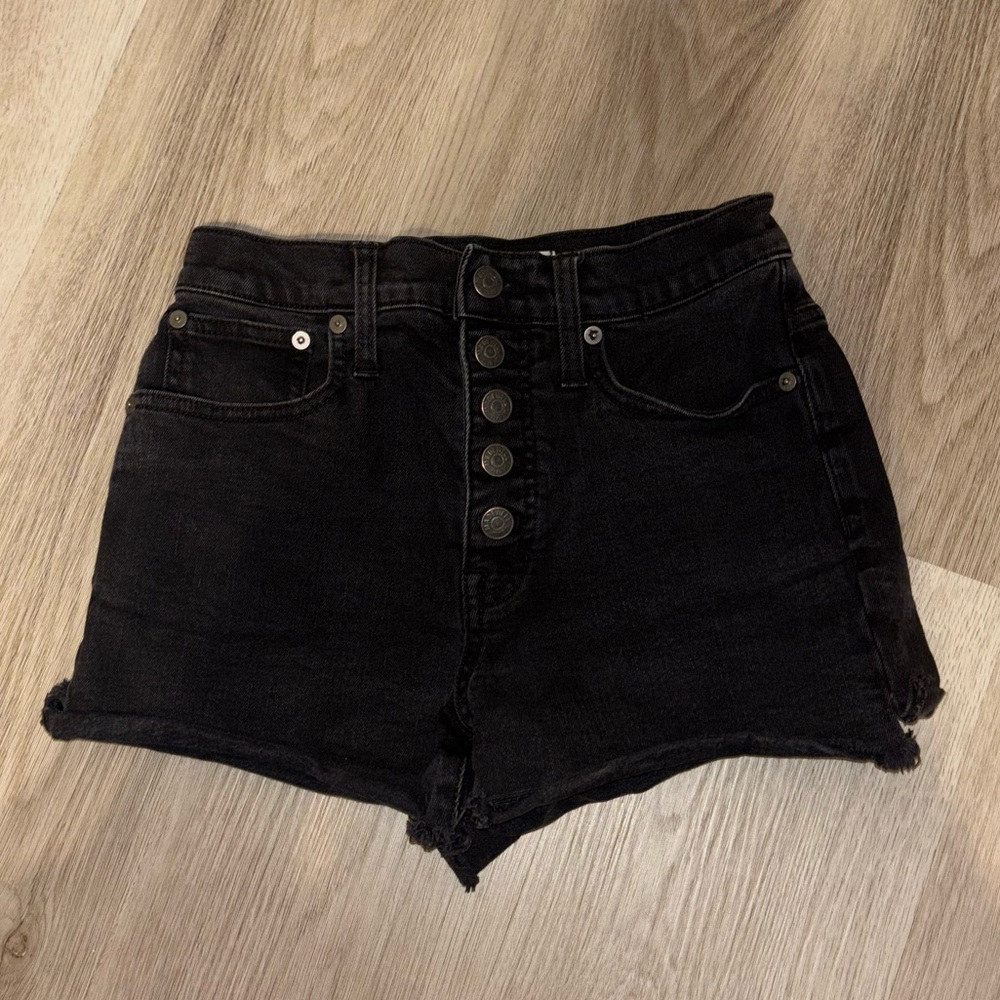 Madewell Black Jean shorts